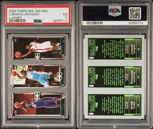 LeBron James/ C. Bosh/ C. Anthony 2003 Topps RKE Matrix Rookie #113 PSa 5 - Picture 1 of 1