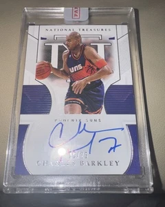 2020-21 National Treasures Charles Barkley Signature Auto /25 SSP Encased Sealed - Picture 1 of 6