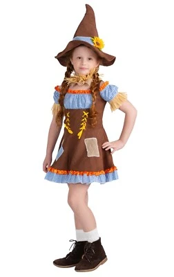 Dress Up America Scarecrow Costume for Kids - Pumpkin Scarecrow Dress for Girls - Image 1 of 2