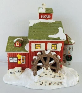 Dept 56 Christmas Village J Young's Granary Original Snow Village 51497 - Imagen 1 de 11