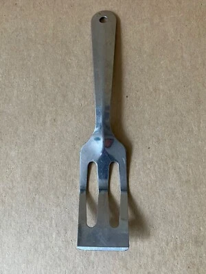 Vintage Ace Servespoon Short Handle Slotted Spatula, Stainless Steel USA, 8 7/8" - Image 1 of 4