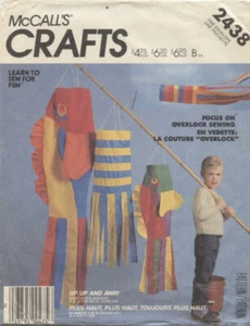 Calcetines de viento en 4 tamaños McCall's Crafts 2438 patrón de costura sin cortar jardín decoración del hogar - Imagen 1 de 2