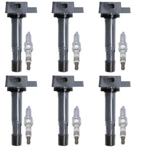 6X Ignition Coils + 6X Spark Plugs for 2009-2015 Honda Pilot Ridgeline Odyssey