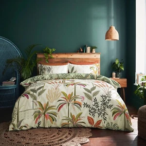 Sara Miller Palm Garden - biancheria da letto reversibile - set piumone singolo - prezzo consigliato £ 60 - Foto 1 di 7