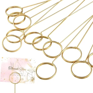 30 Pcs Floral Card Holder Pick Metal Wire Flower Place Card Stick 13.4 in Pic... - Picture 1 of 1