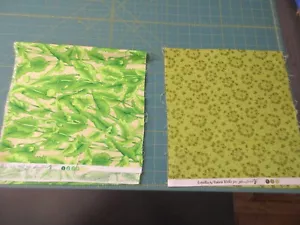 Lot of 2 Floral Leafy Prints by Valorie Wells Green Each WOF x 10" Wide - Picture 1 of 3