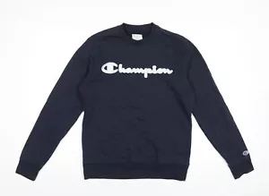 Sudadera pulóver de algodón azul Champion para hombre talla S - Imagen 1 de 10