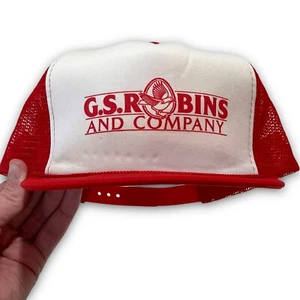 Gorra de camionero vintage GSR Bins logotipo de empresa gráfica gorra snapback - Imagen 1 de 10