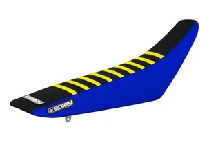 2017-2024 SHERCO SE SR SE SEF SER SC Gripper SEAT COVER Blue/BLK/Yell Ribs #166 - Picture 1 of 5
