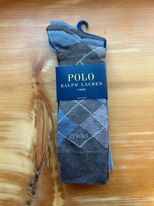 ¡Nuevo! Calcetines de vestir Polo Ralph Lauren 3 pares para hombre 6-12,5 - Argyle y estilos sólidos!! - Imagen 1 de 70