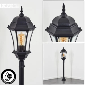 Garten Einfahrt Beleuchtung Wege Sockel Außen Steh Leuchte Lampe schwarz Glas - Bild 1 von 10