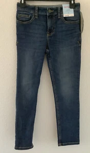 Cat & Jack Boys Denim Skinny Jeans Medium Wash 10 Adjustable Waist Cordura Fabr - Picture 1 of 12