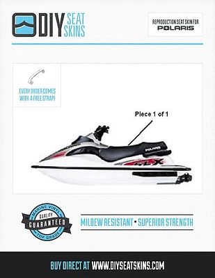 Cubierta de asiento negra Polaris SLT SL 650 750 700 780 900 1050 SLX 780 1200 92-02 Foto 1 de 2