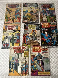 World’s Finest #145 165 167 187 189 190 194 195 DC Comic Book Lot 1966 Silver - Picture 1 of 15