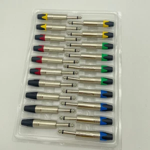 6.35 Mm Audio Plug Mute Plug Connector Jack Mono Assembly Microphone Conector - Afbeelding 1 van 17