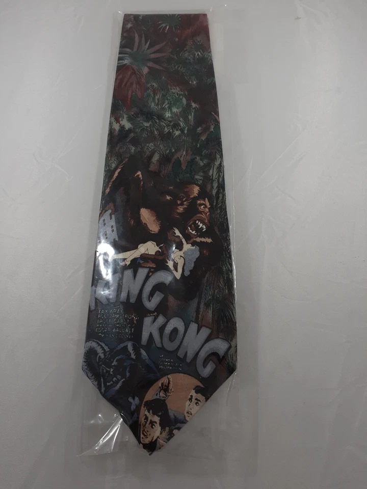 King Kong Movie American Film Classics 1992 Silk Necktie - Imagem 1 de 1