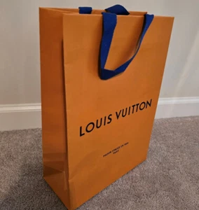 LOUIS VUITTON Authentic Paper Shopping Bag - 14.125” x 9.875” X 4.375” - Picture 1 of 4