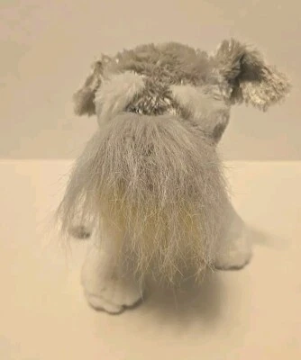Ganz Webkinz 8” Dog Schnauzer HM159 Grey Plush Stuffed Animal No Code Stuffy Toy - Image 1 of 4