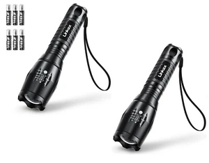 Linkax Linterna LED Linkax 800 Lúmenes Linterna Táctica Paquete Doble - Alimentado por Batería - Imagen 1 de 8