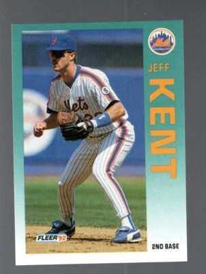Jeff Kent 1992 Fleer Update #U-104 RC - Image 1 of 2