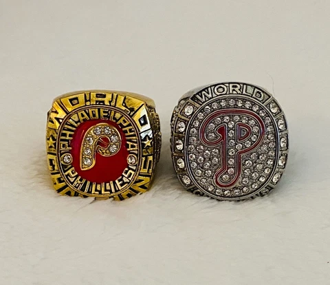 Philadelphia Phillies - World Series 2 Ring Set, 1980, 2008, Ships From The US Cover