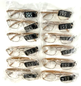 WHOLESALE DOZEN 12 PCS LOT EXECUTIVE AVIATOR EYEGLASSES CLEAR LENS SUNGLASSES - Picture 1 of 4