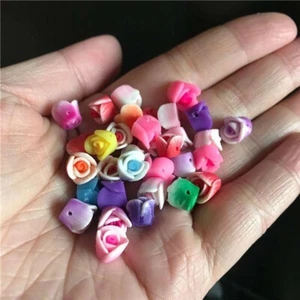 8mm Flower Polymer Clay Beads Mix Color Loose Spacer Beads For Bracelet Access - Picture 1 of 8