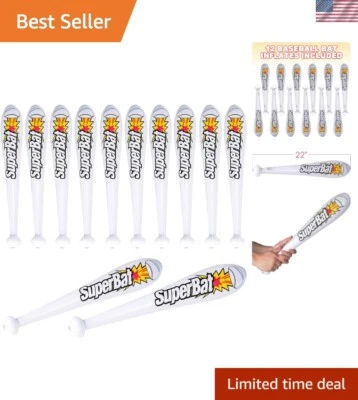 Durable 22-Inch Inflatable SuperBat Bats - Fun Birthday Party Favors for Kids - Image 1 of 4