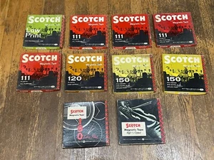 Scotch Reel to Reel Tape Lot of 10 - 111 120 150 190 Please Read - Picture 1 of 5