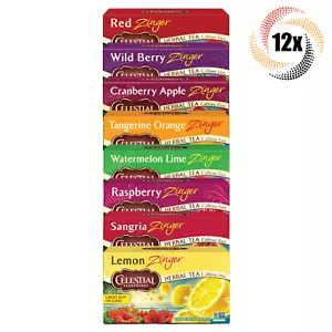 12x Boxes Celestial Seasonings Variety Zinger Tea | 20 Bags Each | Mix & Match - Picture 1 of 2