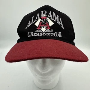 Rare Vintage 90s Alabama Crimson Tide Logo Snapback Hat Cap Roll Tide Signatures - Picture 1 of 11