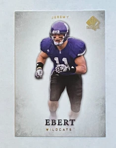 2012 Upper Deck SP Authentic Rookie #48 Jeremy Ebert Northwestern Wildcats - Picture 1 of 2