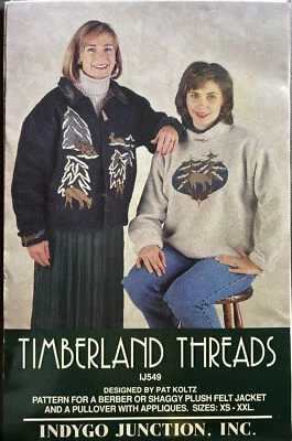 Timberland Threads berber shaggy plush felt jacket pattern xs s m l xl xxl - Image 1 of 3