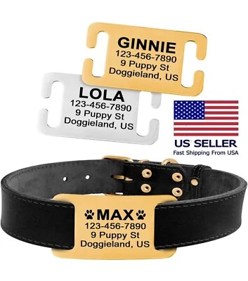 Персонализированный слайд на собаке гравированный мартингейл золотой собаки id ярлыки на заказ  - Изображение 1 из 4