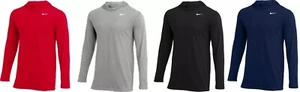 Nike Men's Dry Long Sleeve Lightweight  Hoodie Tee   CJ1696-063 - Picture 1 of 14