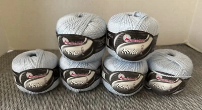 Austermann MODA Yarn Color#0008-Lt Blue  50g/100m Polyamide/Nylon/Viscose Lot 6 - Image 1 of 4