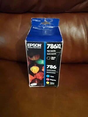 EPSON 786 XL Black Ink Cartridges 4 Date  EXP10/2022. - Image 1 of 4