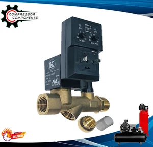 Kingston KTD-S-B-24 Automatic Timed Electric Drain Valve 230 Volts AC - Picture 1 of 10