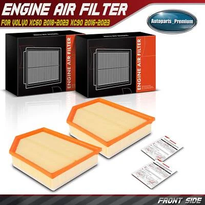 2x Filtro de aire del motor para Volvo XC60 2018-2023 XC90 2016-2023 S60 2019-2023 2,0 L Foto 1 de 4