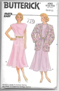 Vintage Butterick Sewing Pattern 4362 Misses Jacket and Dress - Picture 1 of 2