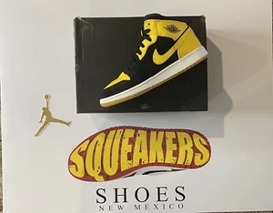 6,5Y Nike Air Jordan 1 Retro mittelschwarz VarsityMaize (2017 New Love) 554725 035 - Bild 1 von 10