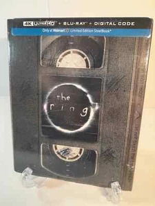 The Ring - 4K UHD + Blu-Ray + Digital Code Walmart Limited Edition VHS Steelbook - Picture 1 of 5