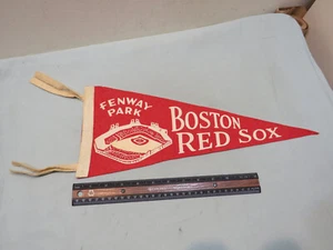 Pennant vintage in feltro Boston Red Sox Fenway Park - Foto 1 di 3
