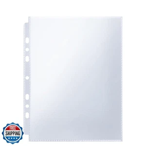 60 tasche 5x7 pollici manicotti per fotocarte per raccoglitore ad anelli standard A5 6/3/2, doppio - Foto 1 di 5