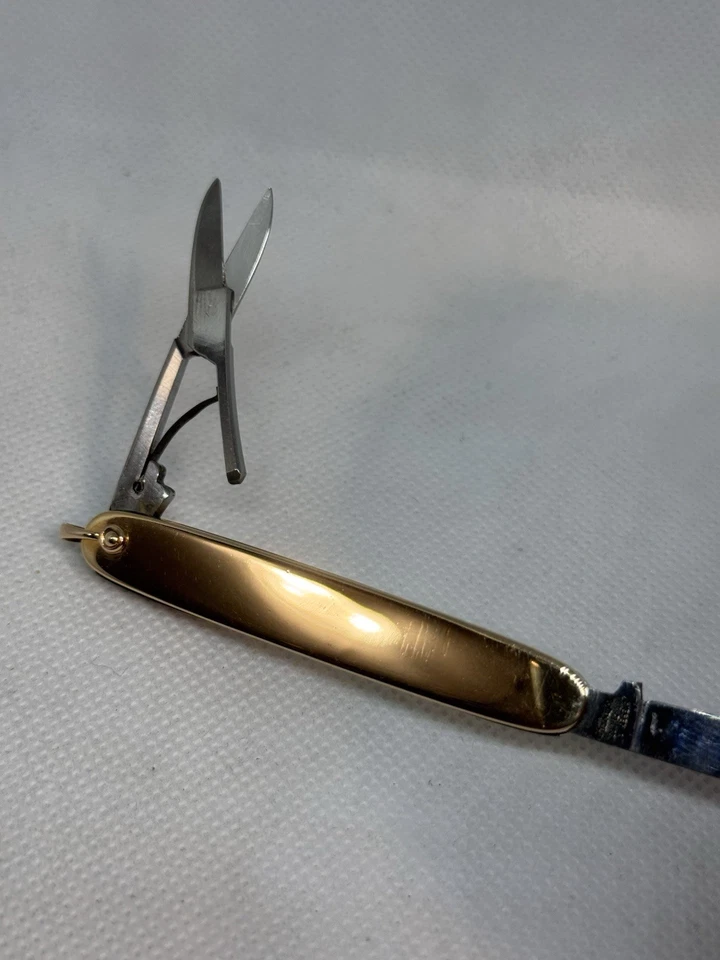 14K Gold Pocket Knife Giesen & Forsthoff Solingen Germany 14K  B.A.B. Antique - Image 1 of 4