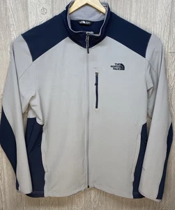 The North Face Men’s Windwall Blue Gray Soft Shell Full Zip Jacket Size XL - Picture 1 of 9