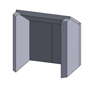 Feuerraumauskleidung Passend für Hark** Kamin & Ofen 5-teilig - Bild 1 von 5