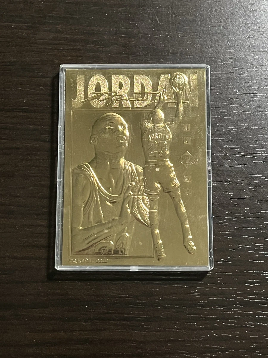 マイケルジョーダン 24k GOLD COLECTIBLE Michael Jordan 24k Gold Card Upper Deck | eBay