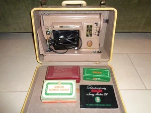 Vintge Singer 301 Sewing Machine w/ Case & Accessories - Bild 1 von 6