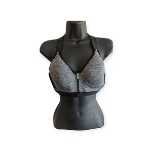 Victoria's Secret VSX Sports Bra Black Gray High Support Size Women's 36B - Picture 1 of 5